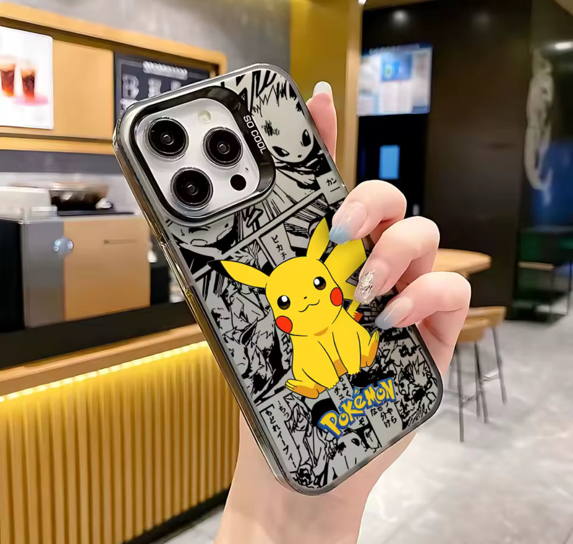 Metal Pikachu IPhone 15/15 pro Phone Case