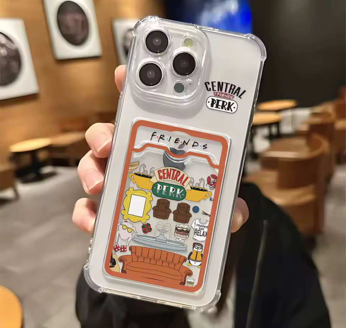 Friends Phone Case with card holder for IPhone 13