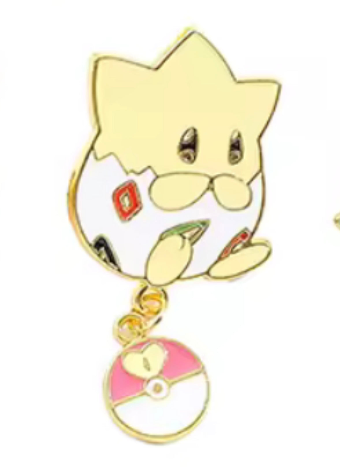 Togepi Dangling Pokeball Pin Badge