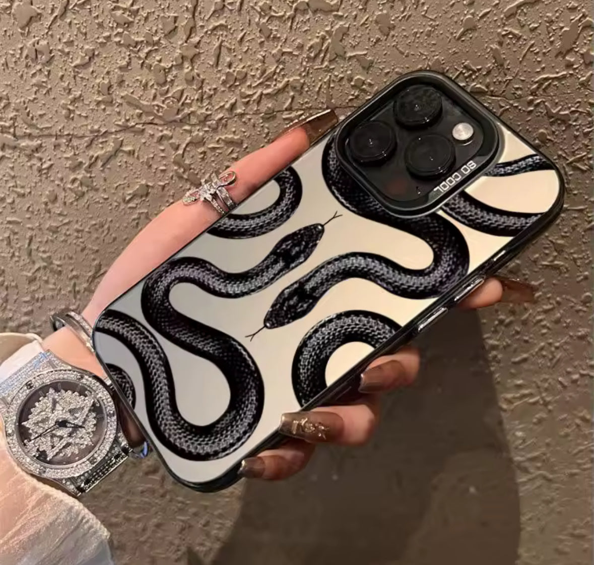 Metal Snake IPhone 14 Phone Case