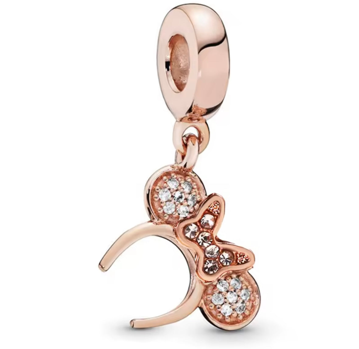 Rose Gold Minnie Ears Charm
