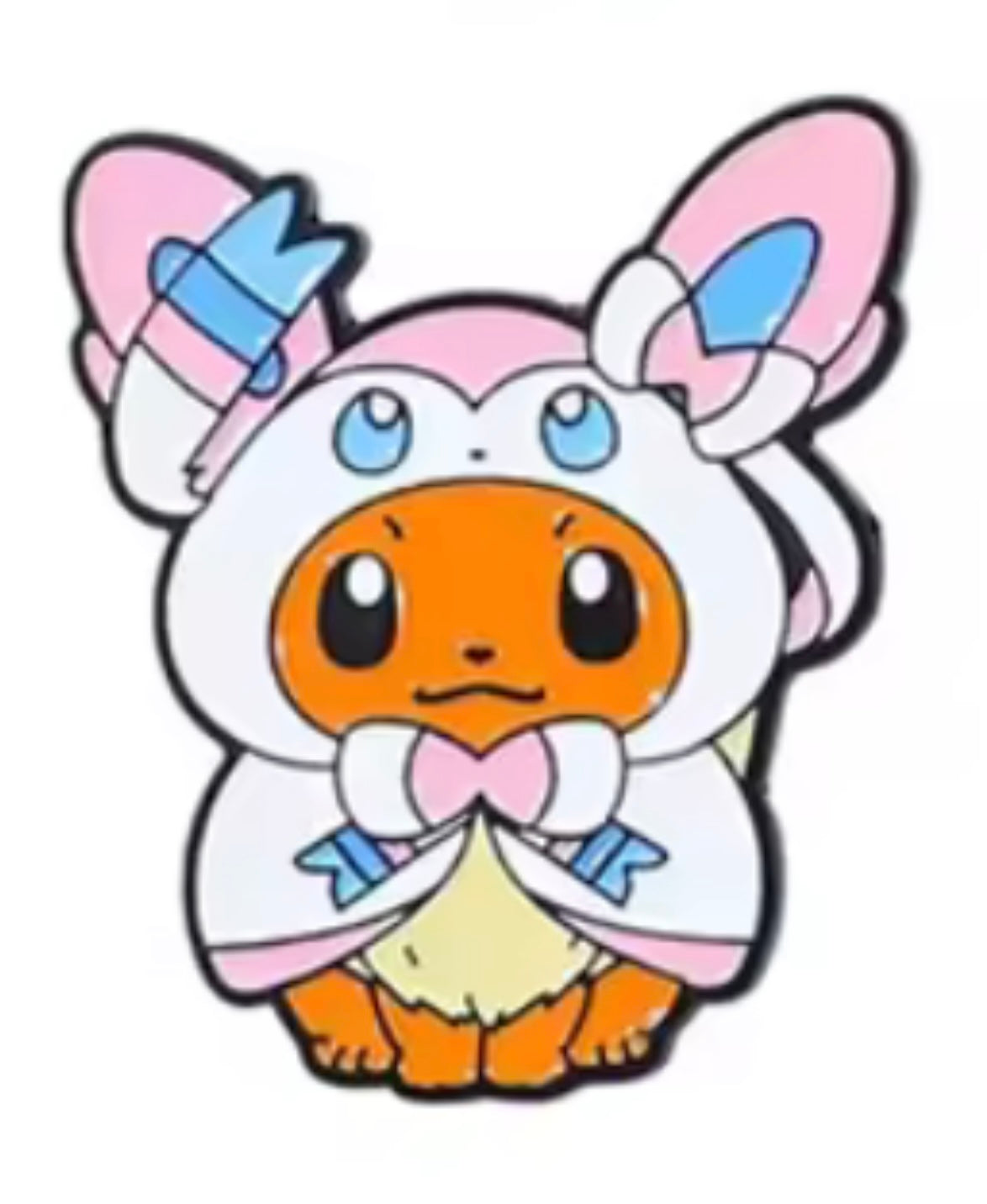 Eevee Dressed as Sylveon Pin Badge