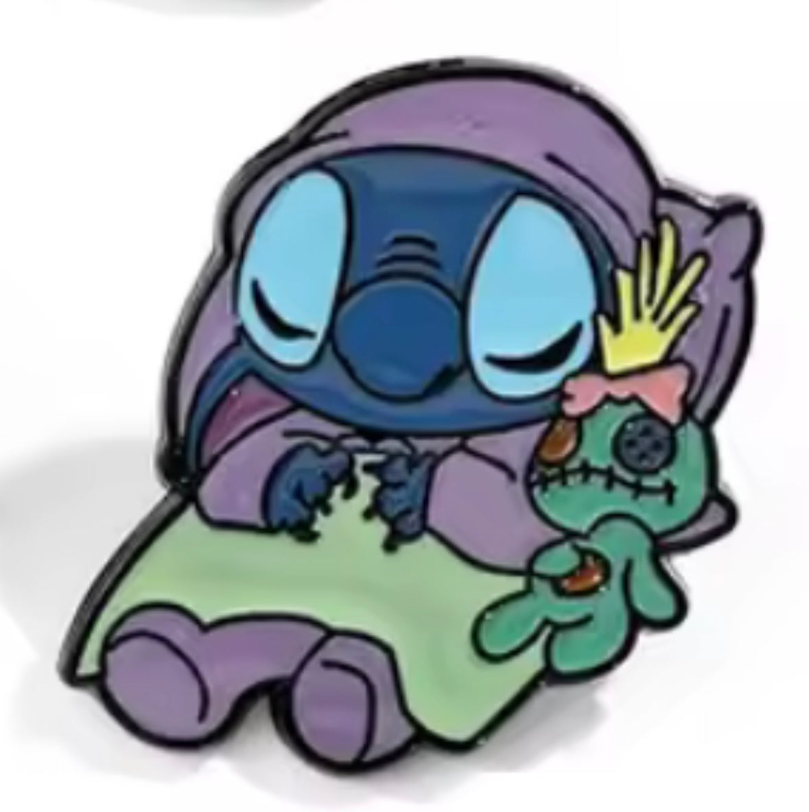Small Stitch Sleeping Pin Badge