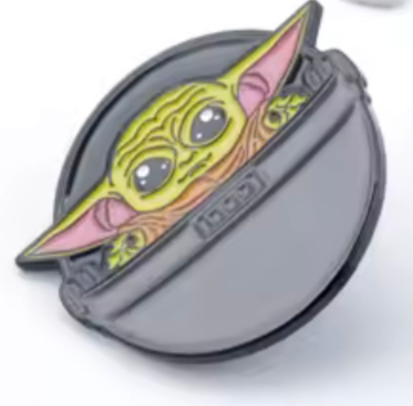 Grogu in Pram Pin Badge