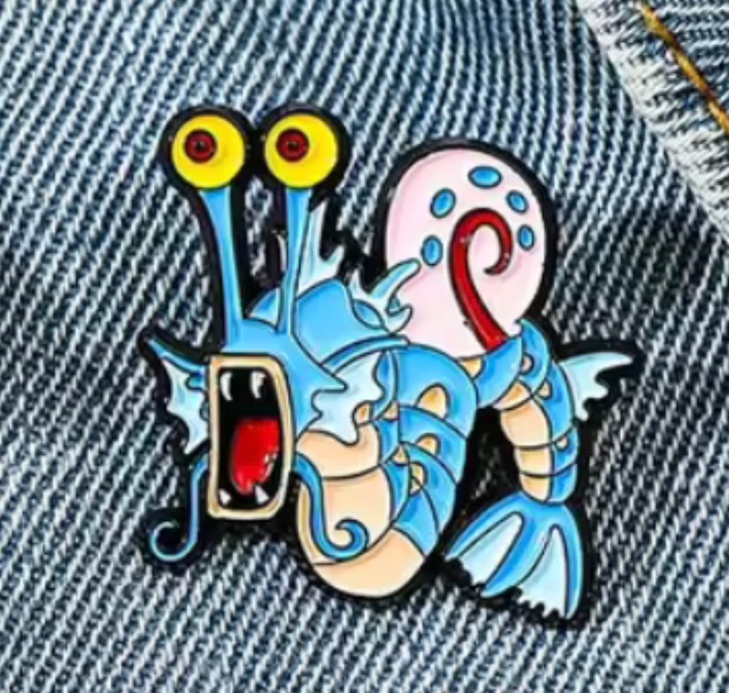 Gyrados x Gary the Snail Pin Badge