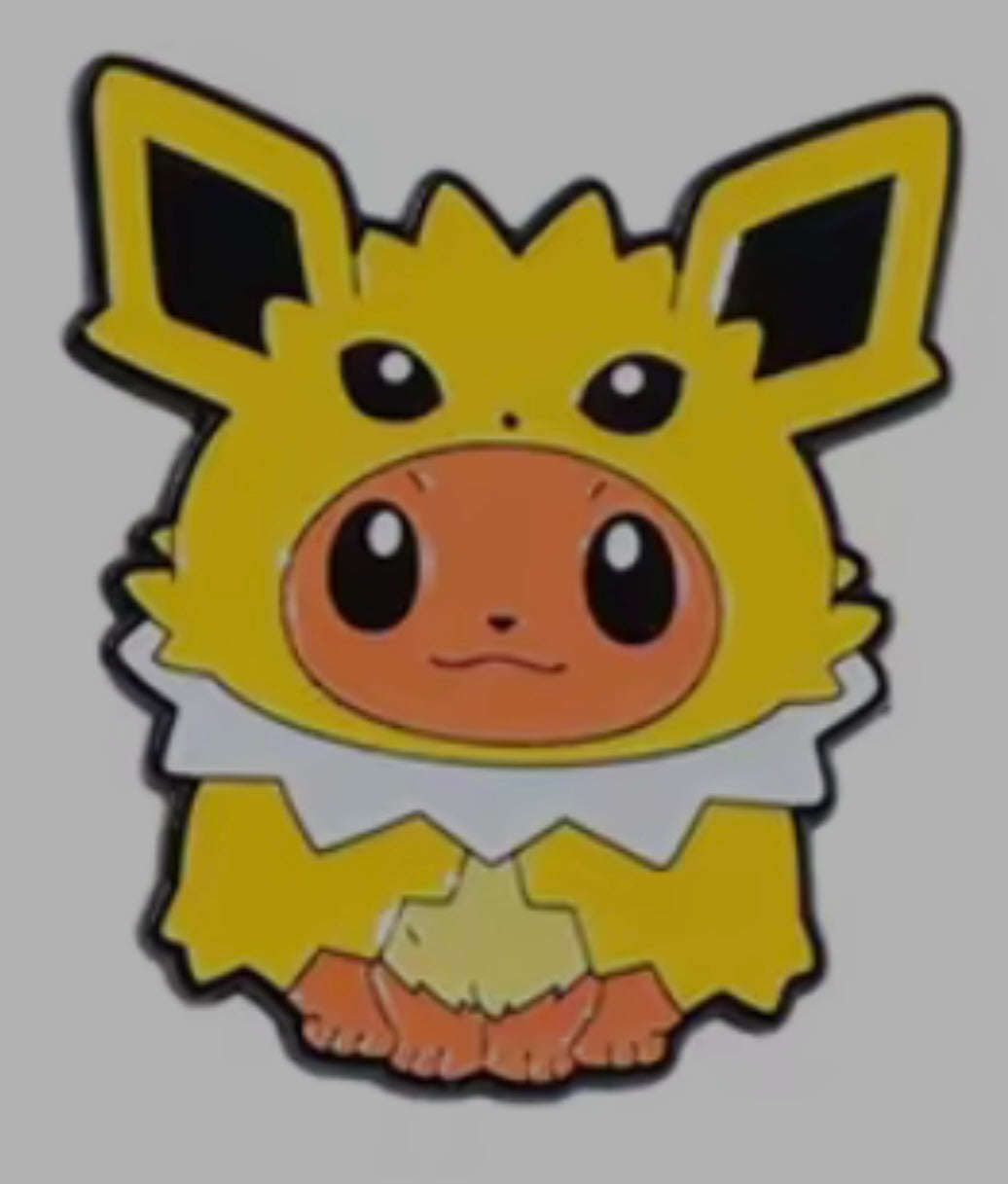 Eevee Dressed as Jolteon Pin Badge