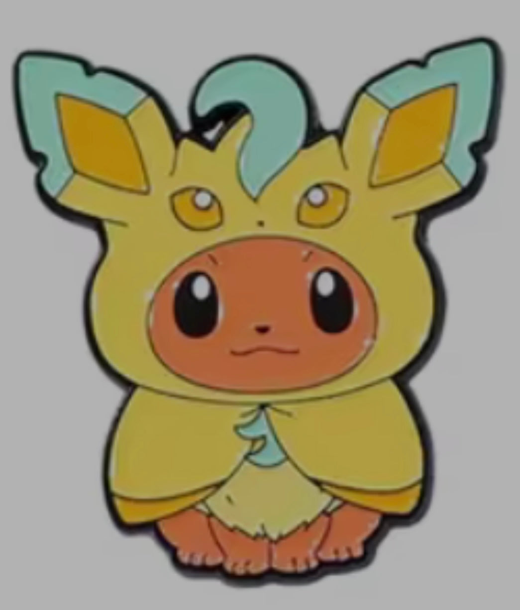 Eevee Dressed as Leafeon Pin Badge