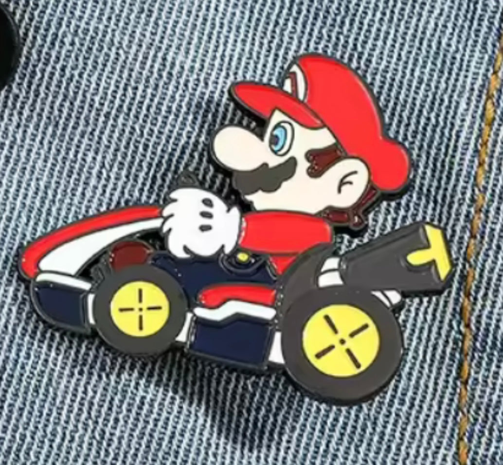MarioKart Mario Pin Badge