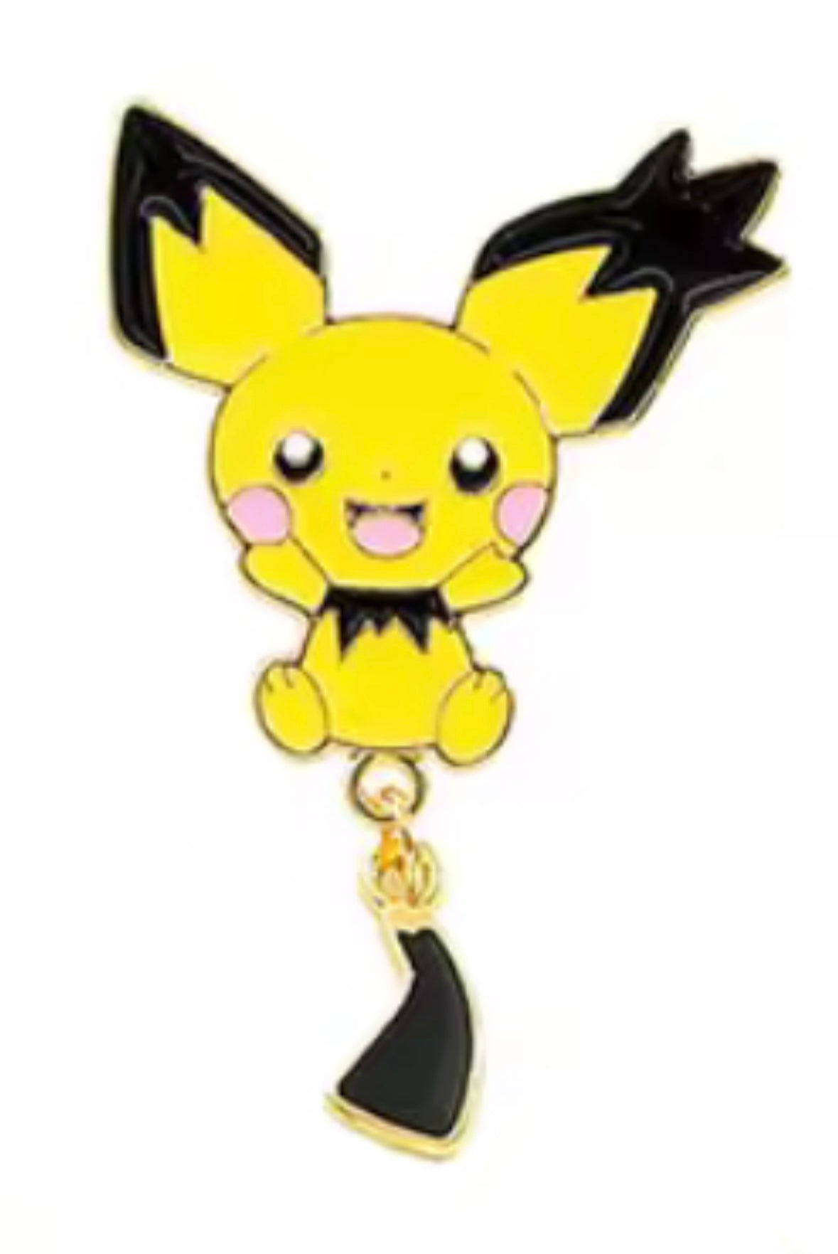 Pichu Dangling Tail Pin Badge